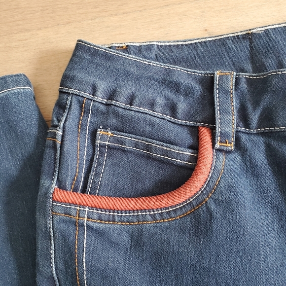 Toyouth funky skinny low waist jeans with orange trim size 29 - Picture 8 of 12